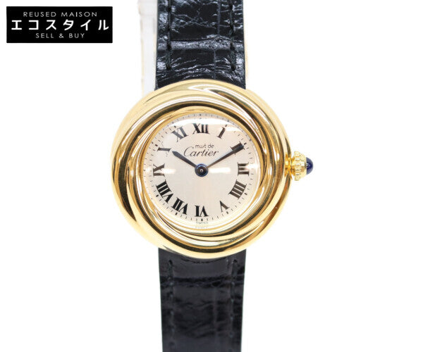 Cartier カルティエ W1010644 925 ローマシルバー文字盤 マストトリニティ ベルメイユ QZ 腕時計