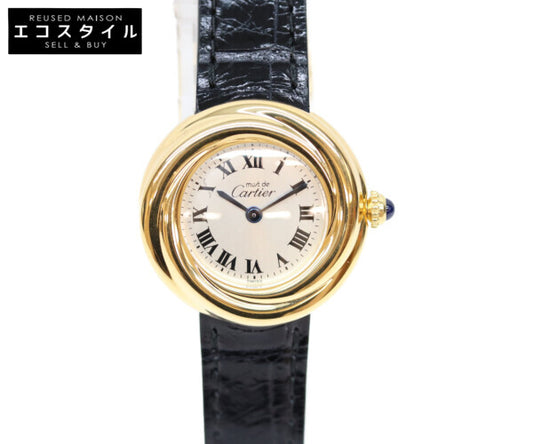 Cartier カルティエ W1010644 925 ローマシルバー文字盤 マストトリニティ ベルメイユ QZ 腕時計