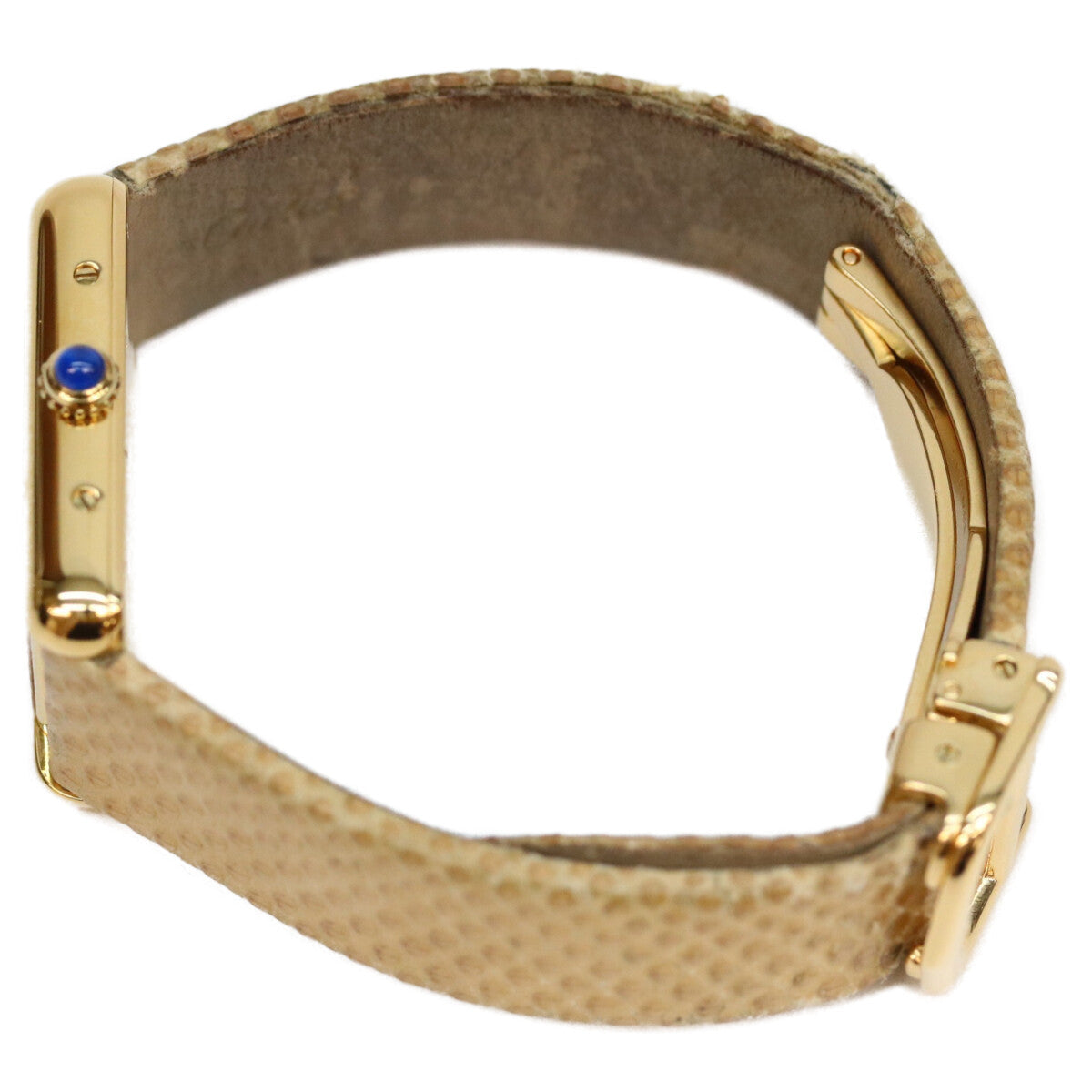 Cartier カルティエ 04年 W1018687 925 マストタンクMMヴェルメイユ アクアリーノ 革 QZ 腕時計