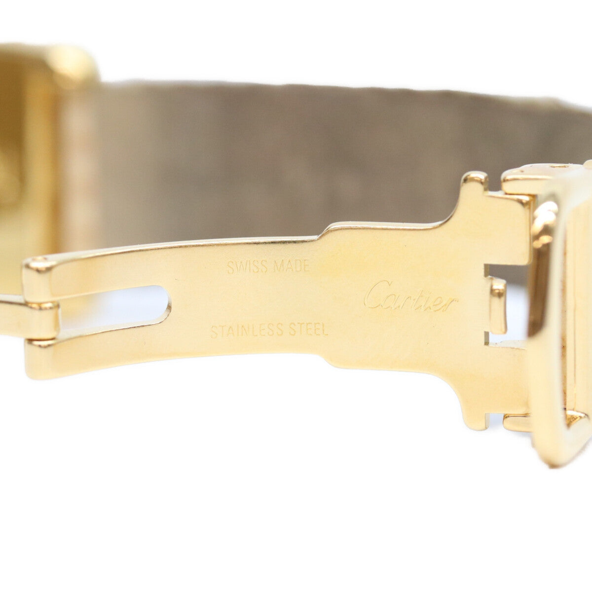 Cartier カルティエ 04年 W1018687 925 マストタンクMMヴェルメイユ アクアリーノ 革 QZ 腕時計
