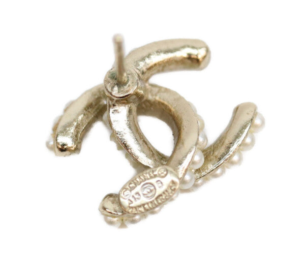 CHANEL シャネル A13B ゴールド パール ミニココマーク ピアス ピアス