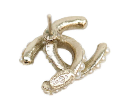 CHANEL シャネル A13B ゴールド パール ミニココマーク ピアス ピアス