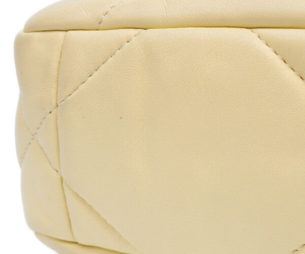 CHANEL シャネル AS1160 イエロー ラムスキン シャネル19 スモール チェーンショルダーバッグ ショルダーバッグ
