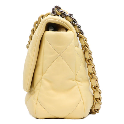 CHANEL シャネル AS1160 イエロー ラムスキン シャネル19 スモール チェーンショルダーバッグ ショルダーバッグ