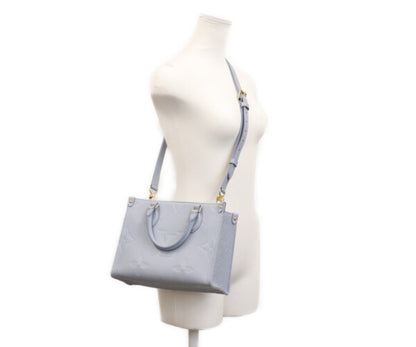 LOUIS VUITTON ルイヴィトン M46840 モノグラムアンプラント ブルー オンザゴーPM ショルダーバッグ