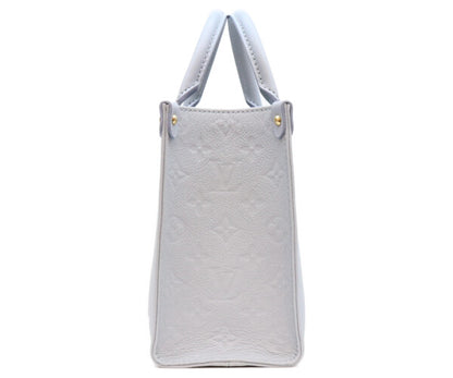 LOUIS VUITTON ルイヴィトン M46840 モノグラムアンプラント ブルー オンザゴーPM ショルダーバッグ