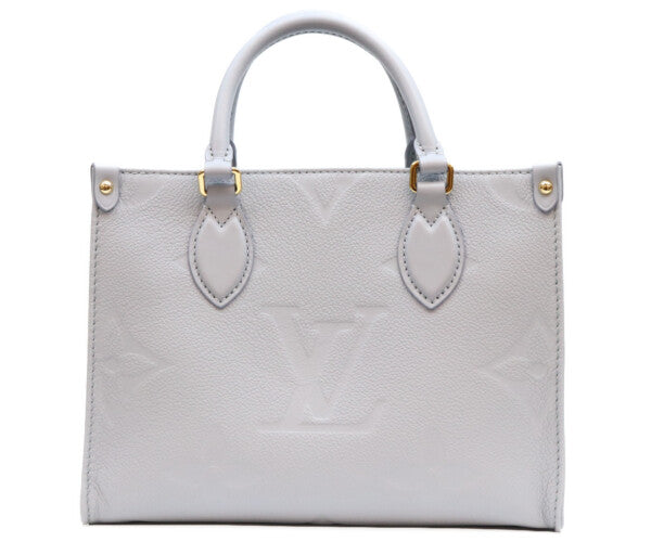 LOUIS VUITTON ルイヴィトン M46840 モノグラムアンプラント ブルー オンザゴーPM ショルダーバッグ