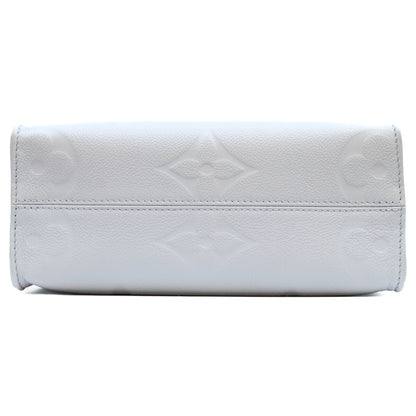 LOUIS VUITTON M46840 Monogram Empreinte Blue OnTheGo PM Shoulder Bag