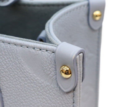 LOUIS VUITTON ルイヴィトン M46840 モノグラムアンプラント ブルー オンザゴーPM ショルダーバッグ