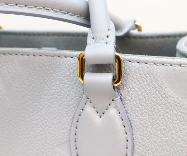 LOUIS VUITTON ルイヴィトン M46840 モノグラムアンプラント ブルー オンザゴーPM ショルダーバッグ