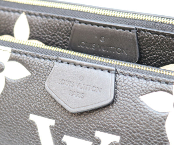 LOUIS VUITTON ルイヴィトン M45777 バイカラーモノグラムアンプラント ブラッククリーム ミュルティポシェットアクセソワール ショルダーバッグ