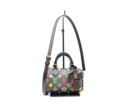 LOUIS VUITTON ルイヴィトン ×村上隆 M13406 マルチカラー ノワール ナノスピーディ ボストンバッグ