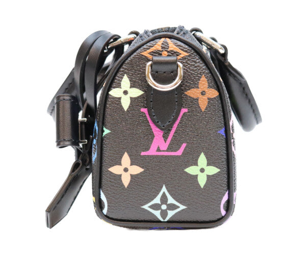 LOUIS VUITTON ルイヴィトン ×村上隆 M13406 マルチカラー ノワール ナノスピーディ ボストンバッグ