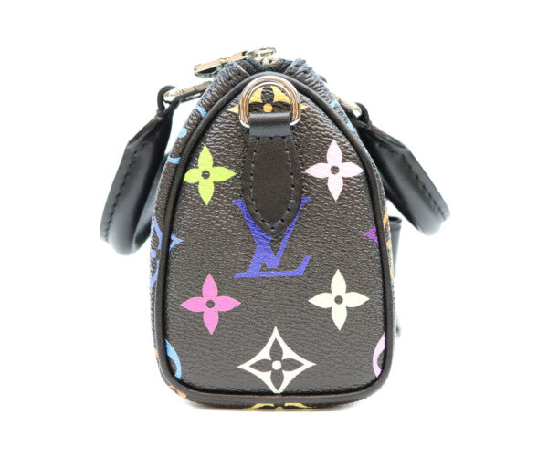 LOUIS VUITTON ルイヴィトン ×村上隆 M13406 マルチカラー ノワール ナノスピーディ ボストンバッグ
