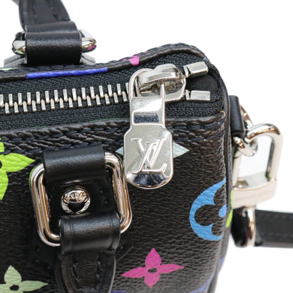 LOUIS VUITTON ルイヴィトン ×村上隆 M13406 マルチカラー ノワール ナノスピーディ ボストンバッグ