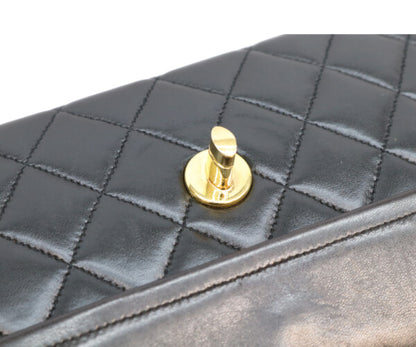 CHANEL シャネル 2番 黒 ラム ダブルフラップ パリ限定 マトラッセ23 チェーンショルダー ショルダーバッグ