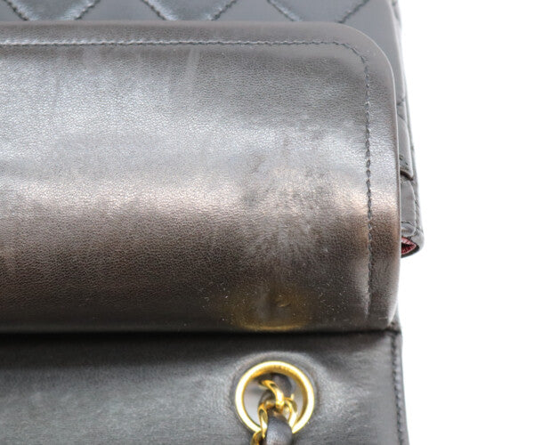 CHANEL シャネル 2番 黒 ラム ダブルフラップ パリ限定 マトラッセ23 チェーンショルダー ショルダーバッグ