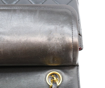 CHANEL シャネル 2番 黒 ラム ダブルフラップ パリ限定 マトラッセ23 チェーンショルダー ショルダーバッグ