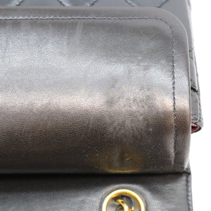 Chanel No. 2 Black Lambskin Double-Flap Paris Limited Matelassé 23 Chain Shoulder Bag Shoulder Bag