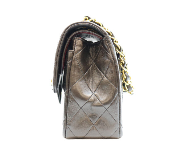 CHANEL シャネル 2番 黒 ラム ダブルフラップ パリ限定 マトラッセ23 チェーンショルダー ショルダーバッグ