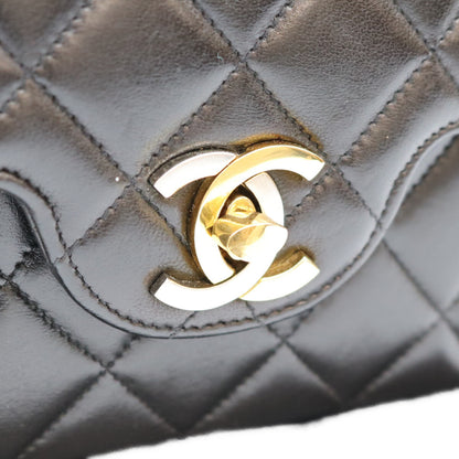 Chanel No. 2 Black Lambskin Double-Flap Paris Limited Matelassé 23 Chain Shoulder Bag Shoulder Bag