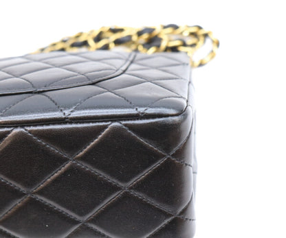 CHANEL シャネル 2番 黒 ラム ダブルフラップ パリ限定 マトラッセ23 チェーンショルダー ショルダーバッグ