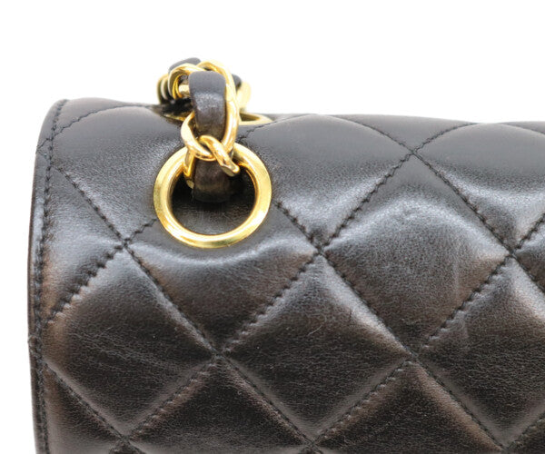 CHANEL シャネル 2番 黒 ラム ダブルフラップ パリ限定 マトラッセ23 チェーンショルダー ショルダーバッグ