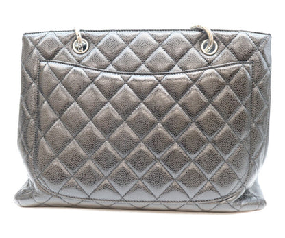 CHANEL シャネル 13番 A50995 黒 キャビア シルバー金具 GST トートバッグ