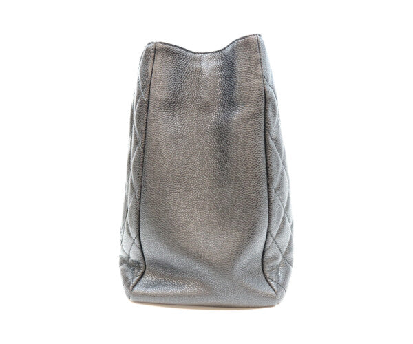 CHANEL シャネル 13番 A50995 黒 キャビア シルバー金具 GST トートバッグ