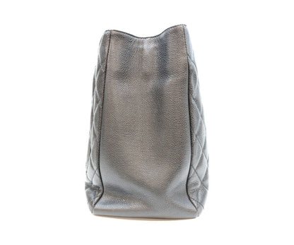 CHANEL シャネル 13番 A50995 黒 キャビア シルバー金具 GST トートバッグ
