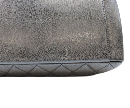 CHANEL シャネル 13番 A50995 黒 キャビア シルバー金具 GST トートバッグ