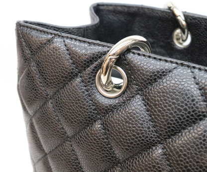 CHANEL シャネル 13番 A50995 黒 キャビア シルバー金具 GST トートバッグ