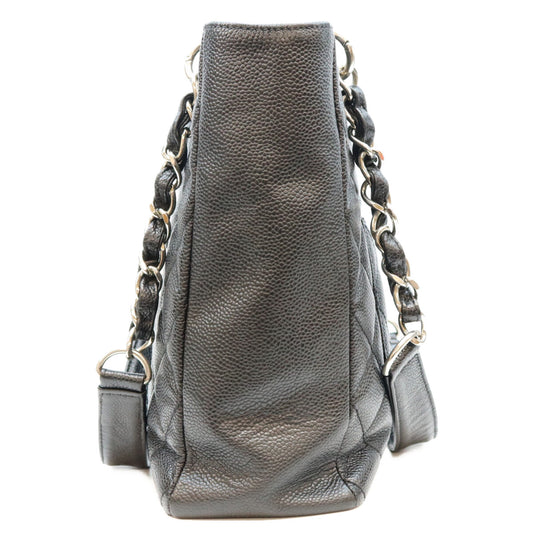 CHANEL シャネル 13番 A20994 黒 キャビア シルバー金具 PSTトート トートバッグ