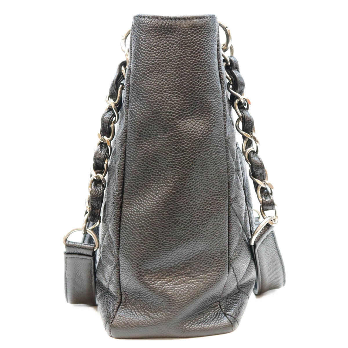 CHANEL シャネル 13番 A20994 黒 キャビア シルバー金具 PSTトート トートバッグ