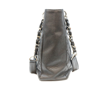 CHANEL シャネル 13番 A20994 黒 キャビア シルバー金具 PSTトート トートバッグ