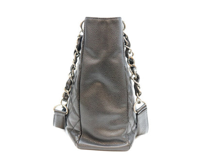 CHANEL シャネル 13番 A20994 黒 キャビア シルバー金具 PSTトート トートバッグ