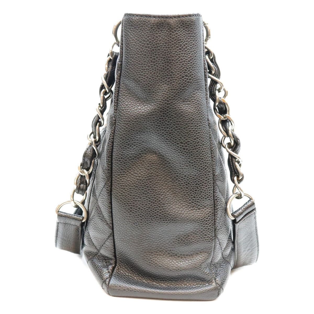 CHANEL シャネル 13番 A20994 黒 キャビア シルバー金具 PSTトート トートバッグ