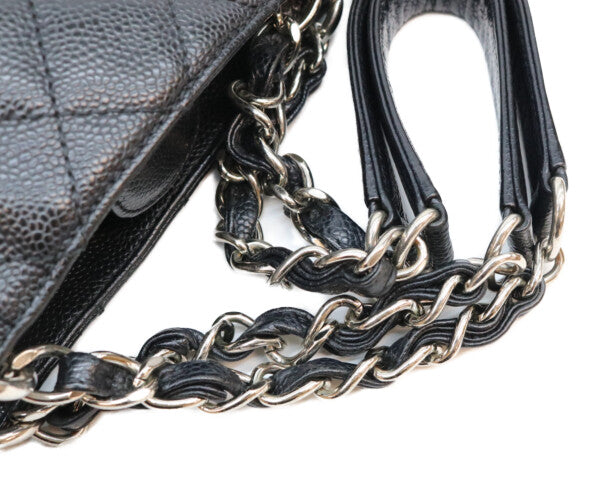 CHANEL シャネル 13番 A20994 黒 キャビア シルバー金具 PSTトート トートバッグ