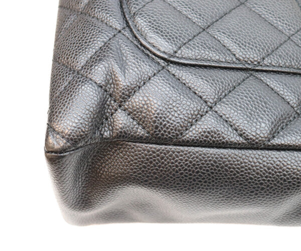 CHANEL シャネル 13番 A20994 黒 キャビア シルバー金具 PSTトート トートバッグ