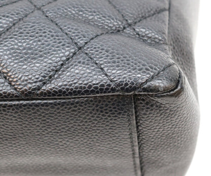 CHANEL シャネル 13番 A20994 黒 キャビア シルバー金具 PSTトート トートバッグ