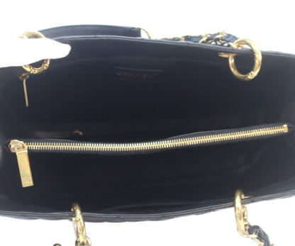 CHANEL シャネル 14番 A50995 黒 キャビア ゴールド金具 GST トートバッグ