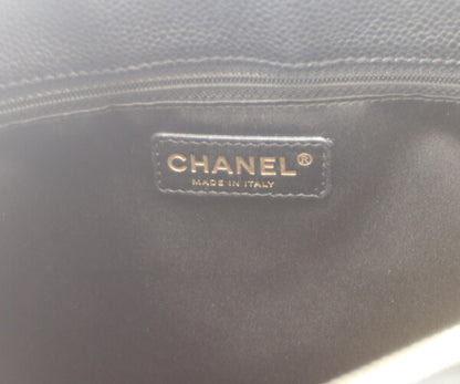 CHANEL シャネル 14番 A50995 黒 キャビア ゴールド金具 GST トートバッグ