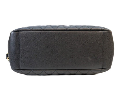 CHANEL シャネル 14番 A50995 黒 キャビア ゴールド金具 GST トートバッグ