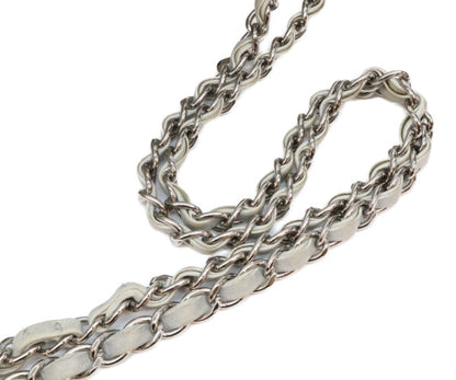 CHANEL シャネル 13番 グレー カーフ レイン デカマトラッセ35 シングルフラップ シルバー金具 ショルダーバッグ