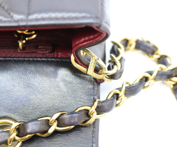 CHANEL シャネル 2番台 A01164 黒 マトラッセ ラムスキン ゴールド金具 ダイアナ22 ショルダーバッグ