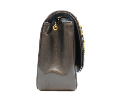 CHANEL シャネル 2番台 A01164 黒 マトラッセ ラムスキン ゴールド金具 ダイアナ22 ショルダーバッグ