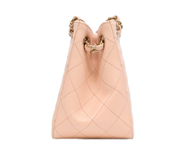 CHANEL シャネル AS3176 ピンク キャビア ゴールド金具 ミニバケットバッグ ショルダーバッグ