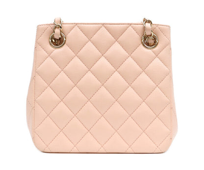CHANEL シャネル AS3176 ピンク キャビア ゴールド金具 ミニバケットバッグ ショルダーバッグ