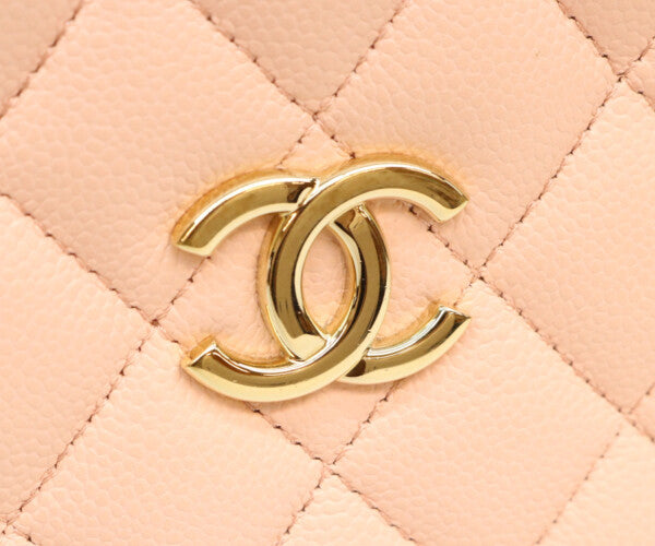 CHANEL シャネル AS3176 ピンク キャビア ゴールド金具 ミニバケットバッグ ショルダーバッグ