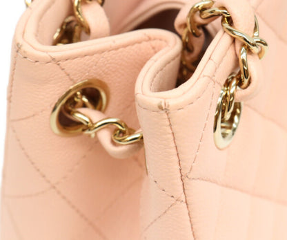 CHANEL シャネル AS3176 ピンク キャビア ゴールド金具 ミニバケットバッグ ショルダーバッグ